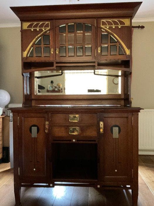 Buffetkast - Eik - Jugendstil, Antiek en Kunst, Kunst | Designobjecten