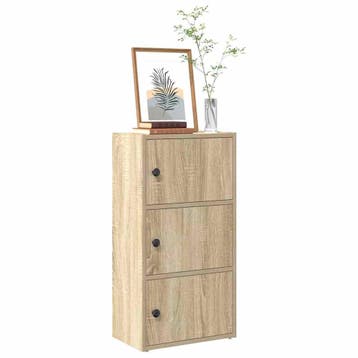 vidaXL Boekenkast 40x24x77 cm bewerkt hout sonoma, Verzenden, Nieuw