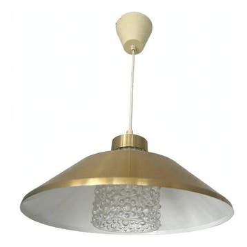 Plafondlamp - Messing, Glas