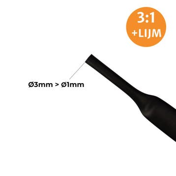 Krimpkous Met Lijm 3:1 | P/M, 3.2mm, Auto-onderdelen, Ophalen of Verzenden, Nieuw