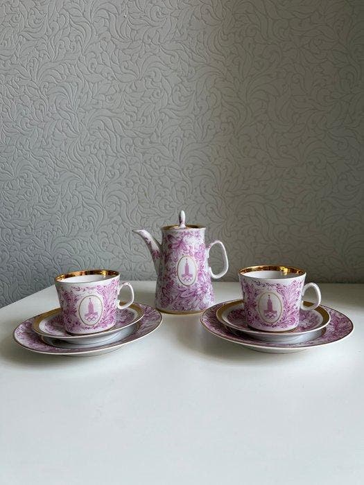 Lomonosov Imperial Porcelain Factory - Koffieservies (7) -, Antiek en Kunst, Antiek | Meubels | Tafels