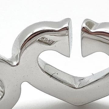 Cartier - Bague - 18 carats Or blanc - cœur