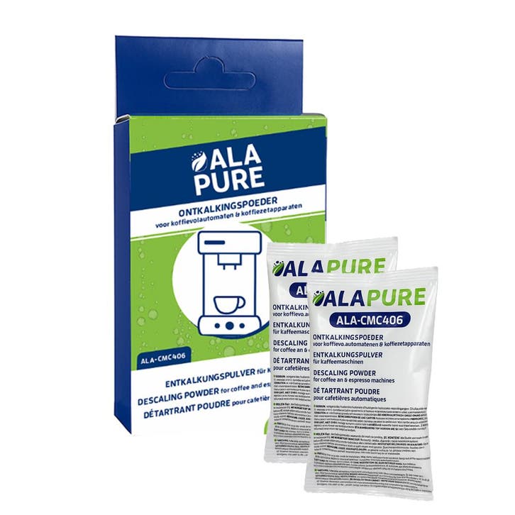Alapure Ontkalkingspoeder (2x40gr) ALA-CMC406, Electroménager, Accessoires de machine à café, Envoi