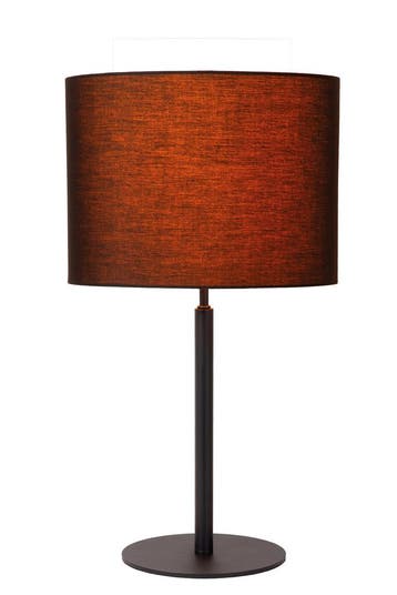 Lucide MAYA - Tafellamp - Ø 26 cm - 1xE27 - Zwart, Verzenden