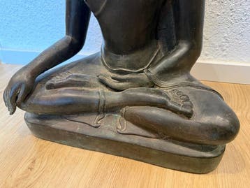 Noord-Thailand Boeddha - Koninkrijk Lanna bronzen 55 cm –, Antiquités & Art