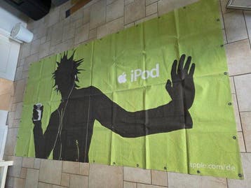 iPod Promotional Banner 2001 – Construction Fence – 175 ×, Nieuw
