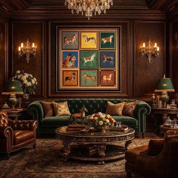 ARAZZO Equestre Chevalier decoratief in Velvet Deluxe -