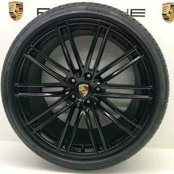 Porsche Cayenne(E3) ORIGINELE 22inch Turbo IV GTS met banden, Ophalen, Banden en Velgen