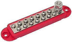 Contactstrip Distributieblok 12 punts rood met kap, Watersport en Boten, Accessoires en Onderhoud, Verzenden, Nieuw