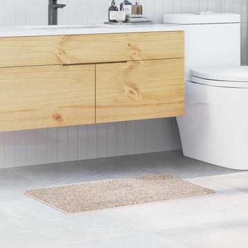 vidaXL Antislip Badmat Crème 50 x 80 cm PP, Verzenden