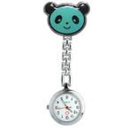 Fako - Verpleegstershorloge - Panda - Groen, Bijoux, Sacs & Beauté, Verzenden