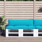 vidaXL Palletkussens 2 st oxford stof turquoise, Verzenden, Nieuw
