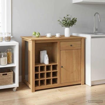 vidaXL Keuken eiland set 2 st PANAMA Honingwas 112 x 77 x 90, Huis en Inrichting, Verzenden, Nieuw