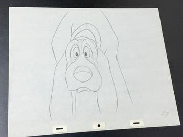 Walt Disney - Originele animatietekening van Copper (38 x 31, Nieuw