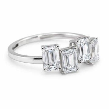 Sans prix de réserve - Bague - 14 carats Or blanc - 2.17ct., Handtassen en Accessoires, Nieuw