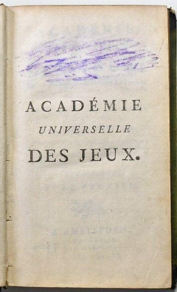 Philidor en Edmond Hoyle - Académie universelle des jeux -