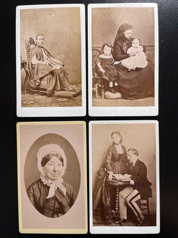 Carte de Visite - 24 alte Fotografien, teilweise Adel
