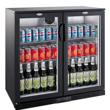Barkoelkast | 208L | Zwart | 0°C/+10°C | Statisch +, Verzenden