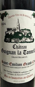 2004 Château Guignan La Tonnelle, Saint Emilion Grand Cru -