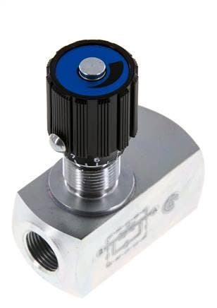 Limiteur de débit hydraulique avec clapet anti-retour G3/8, Verzenden