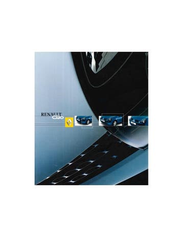 2002 RENAULT CLIO BROCHURE ENGELS