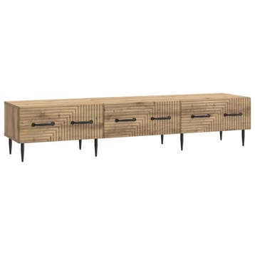 vidaXL TV Kast Artisanaal eiken 147 x 34,5 x 30 cm Bewerkt, Verzenden, Nieuw