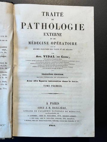 Aug. Vidal (de Cassis); Anthelme Richerand - Pathologie