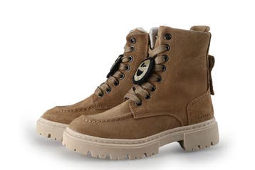 Nubikk Veterboots Meisjes in maat 28 Cognac, Kinderen en Baby's, Verzenden, Jongen of Meisje, Nubikk, Schoenen