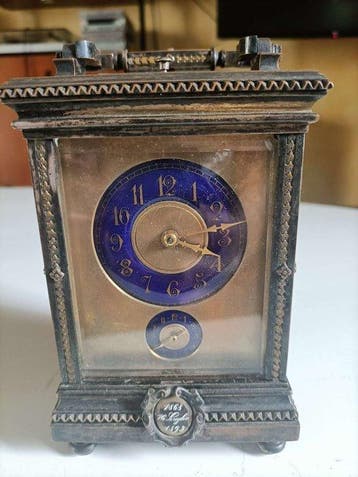 Klok - Antiek Metaal - 1850-1900