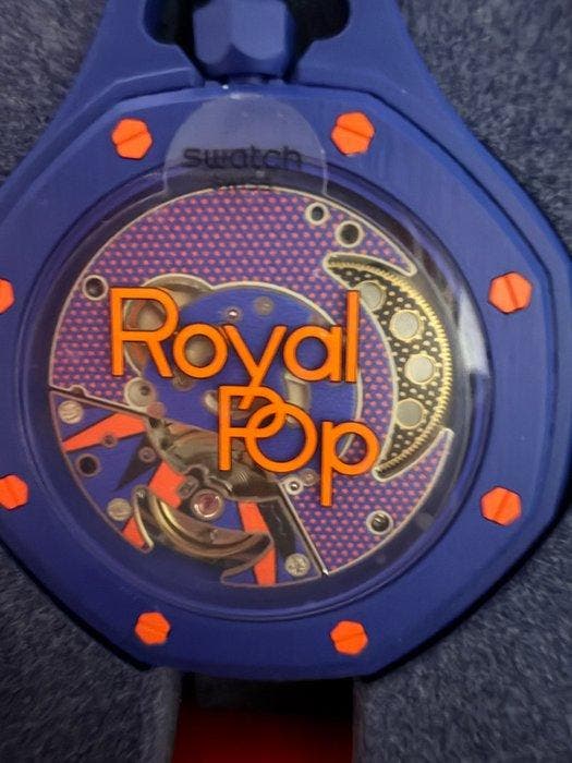 Swatch - Audemars Piguet x Swatch - Royal Pop - Orenji, Handtassen en Accessoires, Horloges | Heren