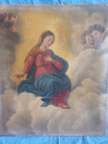 Italiaanse school (XVIII) - Madonna con putti