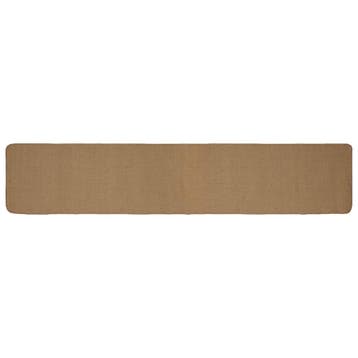 vidaXL Gebied Tapijt Lichtbruin 60 x 400 cm Jute, Maison & Meubles, Verzenden