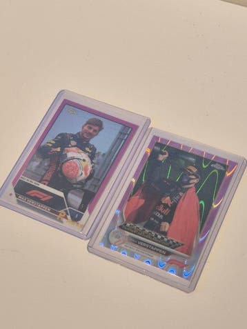 Topps Chrome F1 Max Verstappen Pink /75 Parallel card, Foil,