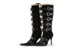 Fuchsia Boots Laarzen in maat 37 Zwart, Kleding | Dames, Hoge laarzen, Verzenden, Zwart, Fuchsia Boots