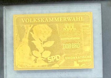 Duitsland. Gold medal ND, Volkskammerwahl & Begrussungsgeld,