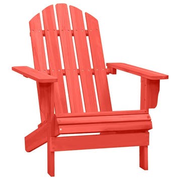 vidaXL Tuinstoel Adirondack massief vurenhout rood, Verzenden, Nieuw