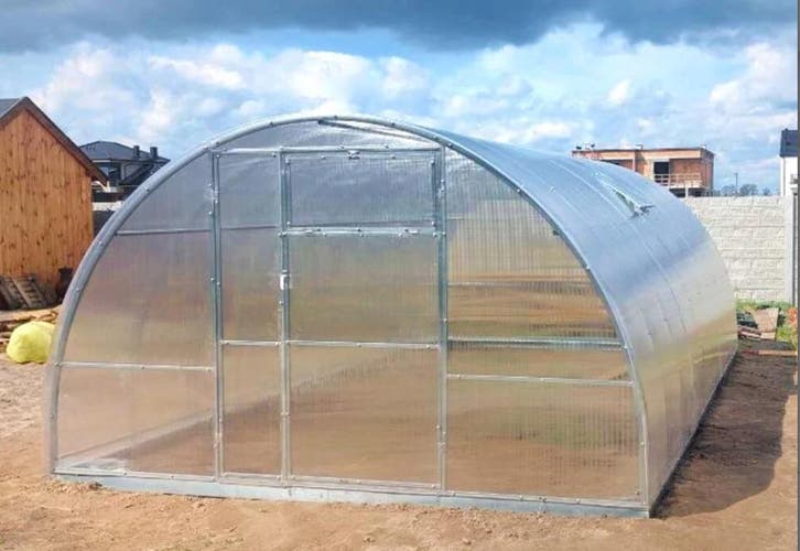 Serre, tuinkas met polycarbonaat 3,5m*8m*2m, Jardin & Terrasse, Stockage & Armoires de jardin, Enlèvement ou Envoi
