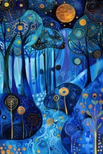 Felix van Horst - Mystic Moonlight (XXL), Antiquités & Art