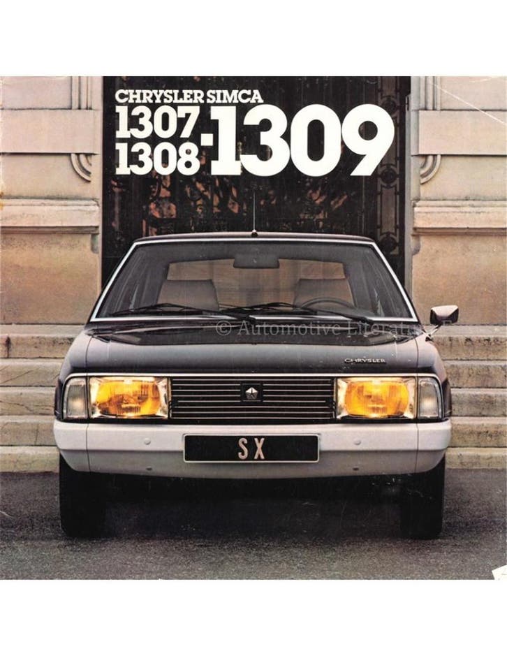 1978 CHRYSLER SIMCA 1307 | 1308 | 1309 BROCHURE NEDERLANDS, Boeken, Auto's | Folders en Tijdschriften