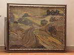 Baczynski Benedykt (XX) - Paesaggio rurale con campi arati, Antiek en Kunst