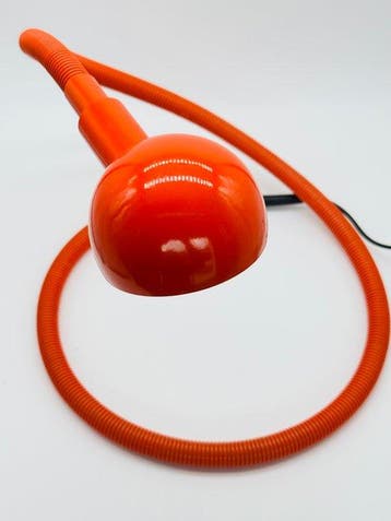 Lampe Space Age - vintage - orange flexible – Design - Lamp