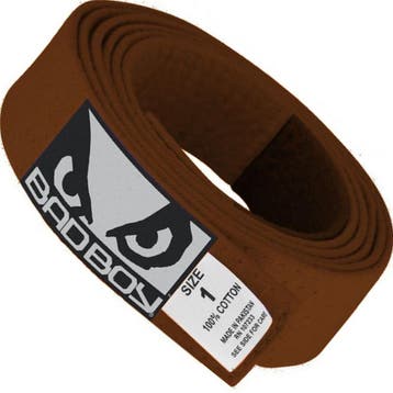 Bad Boy Adult BJJ Rank Belt Braziliaans jiu jitsu Bruin, Verzenden, Nieuw, Overige, Vechtsportkleding