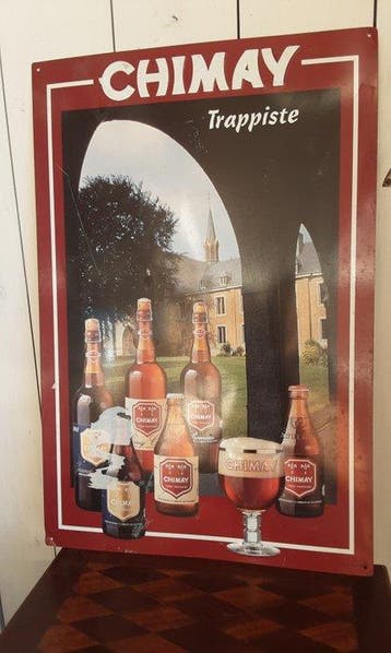 Chimay - Reclamebord - Metaal, Antiquités & Art