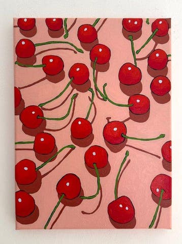 Cansu Rossi - Cherry Confetti - Oil painting