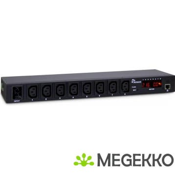 Inter-Tech SW-0816 energiedistributie Zwart 8 AC-uitgang(en), Verzenden, Nieuw