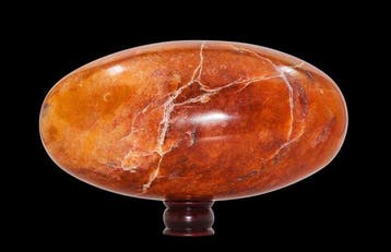 Lingam en quartz doré naturel – 305 mm – 11 kg – Sculpture