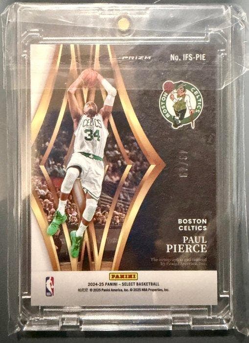 2024/25 Panini Select Paul Pierce No. IFS-PIE Gesigneerde, Verzamelen, Stickers