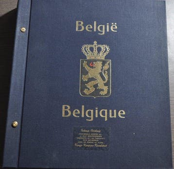 Accessoires België - Doos vol met diverse lege DAVO albums, Gestempeld