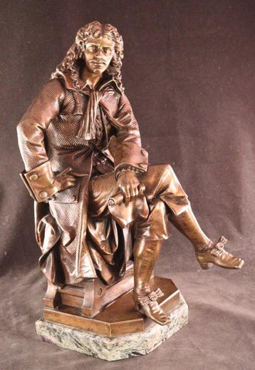 Désiré Pierre Louis Marie (1761–1863) - sculptuur, Molière -, Antiek en Kunst, Antiek | Keramiek en Aardewerk