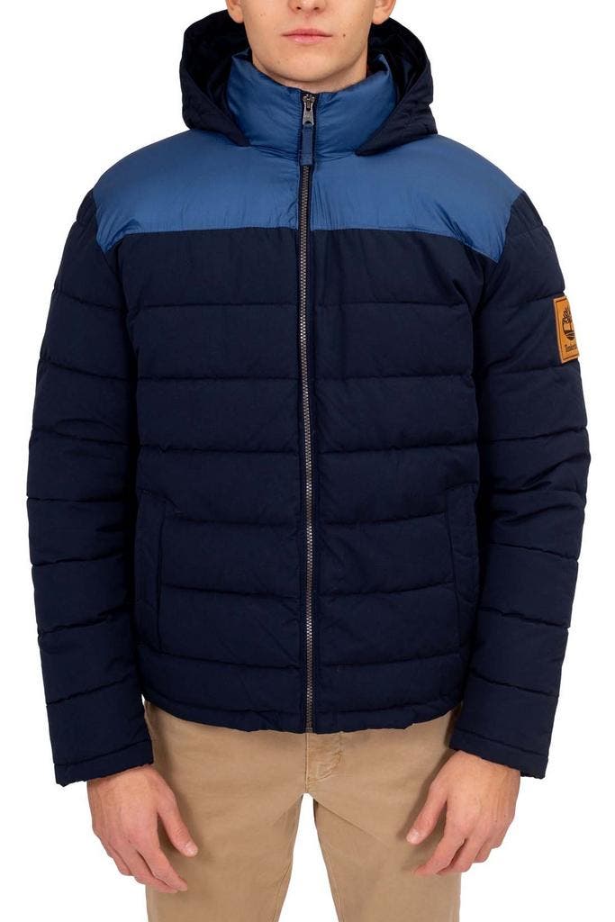 2dekans | Timberland South Twin Jas - Navy Blauw - Met Logo, Audio, Tv en Foto, Foto | Cameratassen, Ophalen of Verzenden